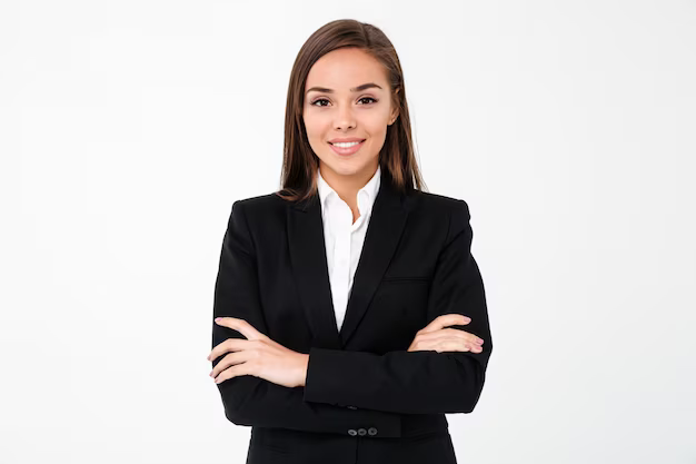 amazing cheerful business woman standing with arms crossed 171337 8487 1